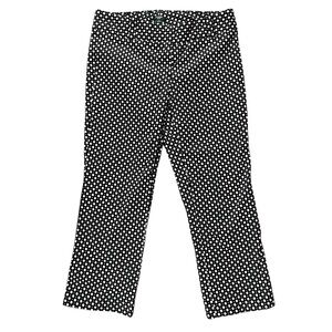 J. Crew | City Fit Stretch Cropped Patterned Pants | Black and White | Size 8